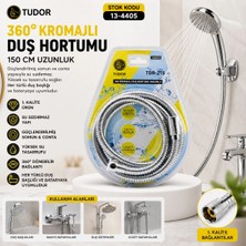 Shopwave 360° - Metal Duş Hortumu 150CM Vakumlu Ambalaj (5047)