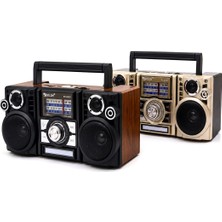 Shopwave Solar Panelli̇ Şarjli - Hoparlör Ibreli̇ Fm Radyo Mp3 USB - Tf Player Speaker RX-65SD Pl-47