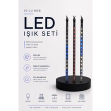 Shopwave Rgb LED Dış Iç Mekan Süsleme Işığı 10 Çubuklu Şerit
