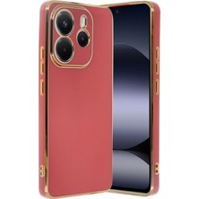 Colezium Note 14 4g Kılıf Volet Silikon - Kırmızı