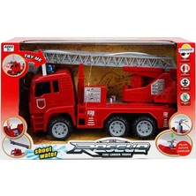Mey İthalat 66110 Maxx Sesli Işıklı Su Fışkırtan Itfaiye Aracı 24 cm