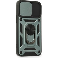 Colezium 11 Kılıf Pars Lens Yüzüklü Silikon - Yeşil