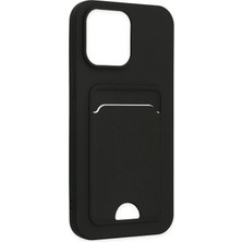 Colezium 14 Pro Kılıf Kelvin Kartvizitli Silikon - Siyah