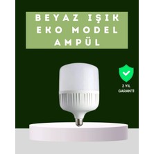 Mey İthalat Şarjlı LED Torch Ampul 30 Watt Beyaz Işık Tasarruflu