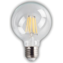 MiraLive Eco Lounge 1 Adet Kendal KES506 Glop LED Rustik Ampul 6W 3200K Gün Işığı E27 Duy