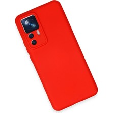 Colezium Mi 12T Pro Kılıf Nano Içi Kadife Silikon - Kırmızı