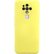 Colezium Camon 16 Kılıf Nano Içi Kadife Silikon - Sarı