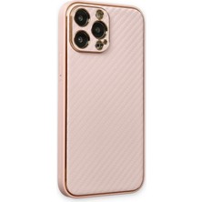 Colezium 13 Pro Max Kılıf Coco Karbon Silikon - Pembe