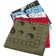 Eco Lounge Yin Yang Desenli Keten Bandana 50*50