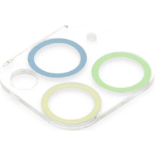 Colezium 11 Pro Max Renkli Kamera Lens Koruma Cam - Yeşil-Sarı