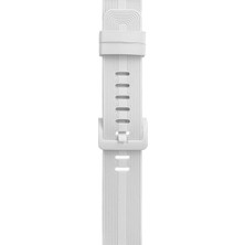 Colezium Watch 38MM KR408 Çizgili Silikon Kordon - Beyaz
