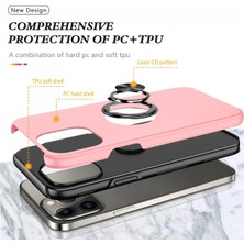 Colezium 13 Pro Max Kılıf Elit Yüzüklü Kapak - Pembe