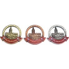Mey İthalat Istanbul Temalı Metal Magnet Galata Kulesi Yuvarlak Tasarım