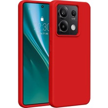 Colezium Note 13 Pro 5g Kılıf First Silikon - Kırmızı