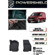 POWERSHIELD  Ford Tourneo Connect Panelvan 2023 ve Sonrası Uyumlu Araca Özel 5d Premium Oto Havuzlu Paspas Takımı