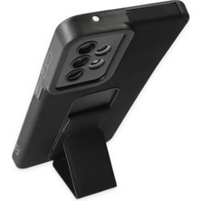 Colezium A33 5g Kılıf Mega Standlı Silikon - Siyah