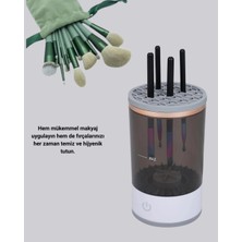MiraLive Profesyonel 13’lü Makyaj Fırçası + USB Fırça Temizleyici Ikili Set
