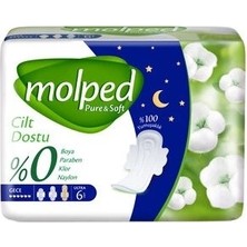 Mey İthalat Pure&soft Gece Ped 6 Adet