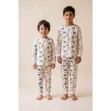 Zuzunga Araba Desenli %100 Pamuk Süprem Kumaş Erkek Bebek - Çocuk Pijama Takımı