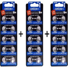 Orion Ag1 LR621 364A 1.5V Alkalin Pil 10'lu Paket Saat Pili 3 Adet Erpilsan Elektronik