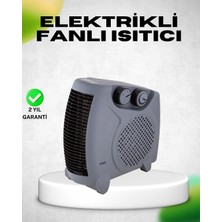 Shopwave Fanlı Elektrikli Isıtıcı Termostatlı Güvenli Yanmaz Plastik Gövde