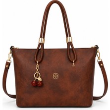 Pololiza Kadın Omuz Çantası Çapraz Askılı Premium Yumuşak Dokulu Raven Büyük Hacimli 4 Gözlü 40X27X10 cm
