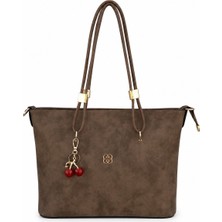 Pololiza Kadın Omuz Çantası Çapraz Askılı Premium Yumuşak Dokulu Raven Büyük Hacimli 4 Gözlü 40X27X10 cm