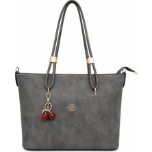 Pololiza Kadın Omuz Çantası Çapraz Askılı Premium Yumuşak Dokulu Raven Büyük Hacimli 4 Gözlü 40X27X10 cm