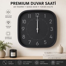 Kasımoğulları Concept Kare Duvar Saat 33 C. Dekoratif