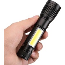 MiraLive Uzun Menzilli Profesyonel Tx6 LED El Feneri – Şarjlı Güçlü Aydınlatma WT-028
