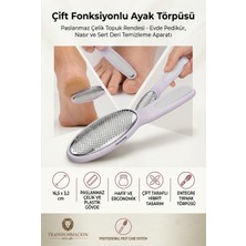 Transformacion Profesyonel Çift Fonksiyonlu Ayak Törpüsü ve Paslanmaz Çelik Topuk Rendesi - Evde Pedikür, Na Sır ve Sert Deri Temizleme Aparatı 723365