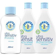 Penaten Ultra Hassas Banyo ve Şampuan 400 ml / Parfümsüz Hafif Yıkama Jeli, Cilt ve Saç Için Nazik Banyo ve Yıkama / Alerjisi Olanlar Için Uygun