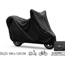 MiraLive Su ve Toz Geçirmez Motosiklet ve Scooter Koruma Brandası 180X120 cm