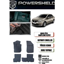 POWERSHIELD Renault Symbol 2013 ve Sonrası Uyumlu Araca Özel Pemium 5D Havuzlu Oto Paspas Takımı