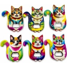 MiraLive Kedi Tasarımı Istanbul Temalı Buzdolapı Süsü Magnet ALK5407