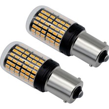 144 LED Tek Duy Oto LED Ampülü Turuncu Güçlü Işık Tak Kullan ( 2 Adet )