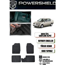 POWERSHIELD Renault Symbol 1999-2007 Arası Uyumlu Araca Özel Premium 5D Havuzlu Oto Paspas Takımı