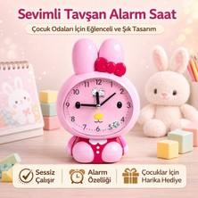 Saray Foto Tavşan Figürlü Masa Saati