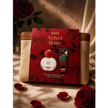 ANGİE Velvet Rose Edp Kadın Parfüm ve Çanta & El Kremi Hediye