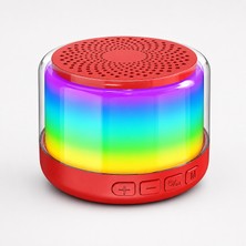 Saray Foto Ledli Mini Bluetooth Hoparlör-Taşınabilir Hoparlör Ses Bombası