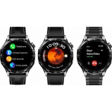 HainoTeko Haino Teko-33 Akıllı Saat Siyah 1 Kasa 3 Değiştirilebilir Kordon  AMOLED Ekran Bluetooth Arama  IP67 Suya Dayanıklı  Uzun Pil Ömrü