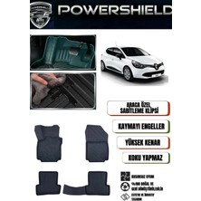 POWERSHIELD Renault Clio 4 2012-2018 Arası Uyumlu Araca Özel Premium 5D Havuzlu Oto Paspas Takımı