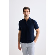 JustBoga Erkek Polo Yaka Muscle Fit Pamuklu Likralı Soft Touch Tişört