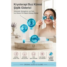 Transformacion 4 Lü Şişlik Giderici Buz Küresi Yüz Masaj Aleti - Kryoterapi Etkili Gözenek Sıkılaştırıcı ve Orijinal Cam Ice Globe Cilt Bakım Masaj Küresi 723367