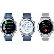 HainoTeko Haino Teko-33 Akıllı Saat Gümüş 1 Kasa 3 Değiştirilebilir Kordon  AMOLED Ekran Bluetooth Arama  IP67 Suya Dayanıklı  Uzun Pil Ömrü