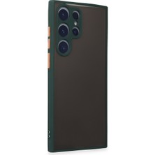 Bezos Galaxy S22 Ultra Kılıf Montreal Silikon Kapak - Yeşil