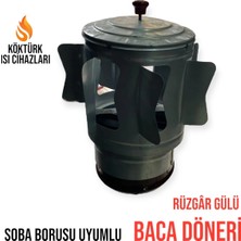 Kuzinecim Soba Borusu Havalandırma Aparatı Rüzgar Gülü Baca Döneri