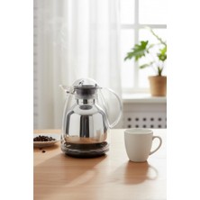 Bezos 1 Lt Akrilik Şeffaf Çay Termosu 12 Saat Sıcak 24 Saat Soğuk