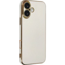 Bezos iPhone 16 Kılıf Volet Silikon - Beyaz