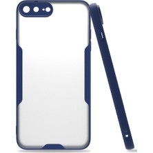 Bezos iPhone 7 Plus Kılıf Platin Silikon - Lacivert